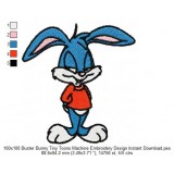 100x100 Buster Bunny Tiny Toons Machine Embroidery Design Instant Download